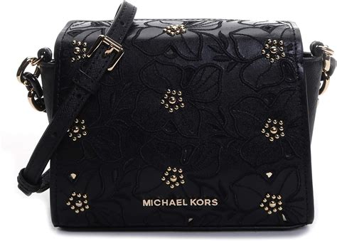 Michael Kors Sofia Stud Flower Crossbody Leather Small Bag 